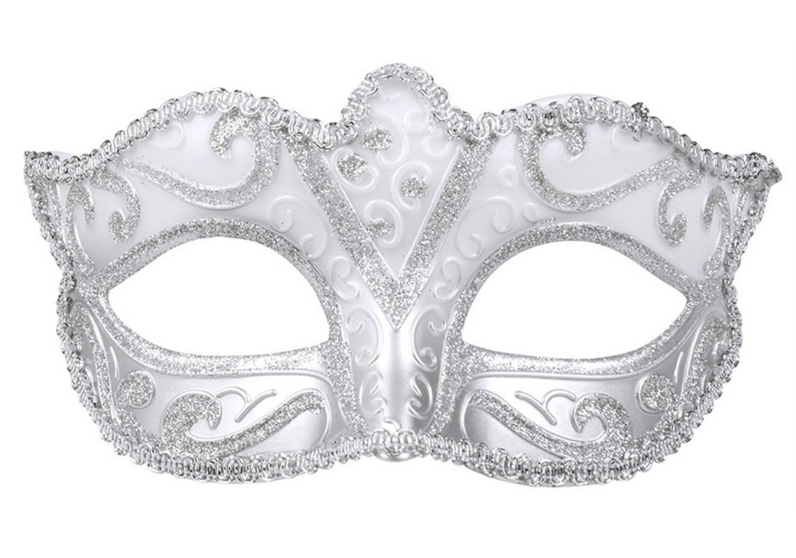 Augenmaske Venice silber