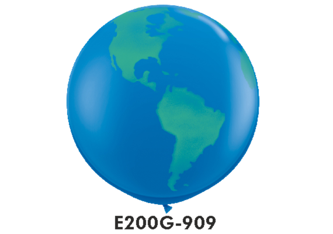 Riesen-Rundballons WELTKUGEL Ø 90 cm