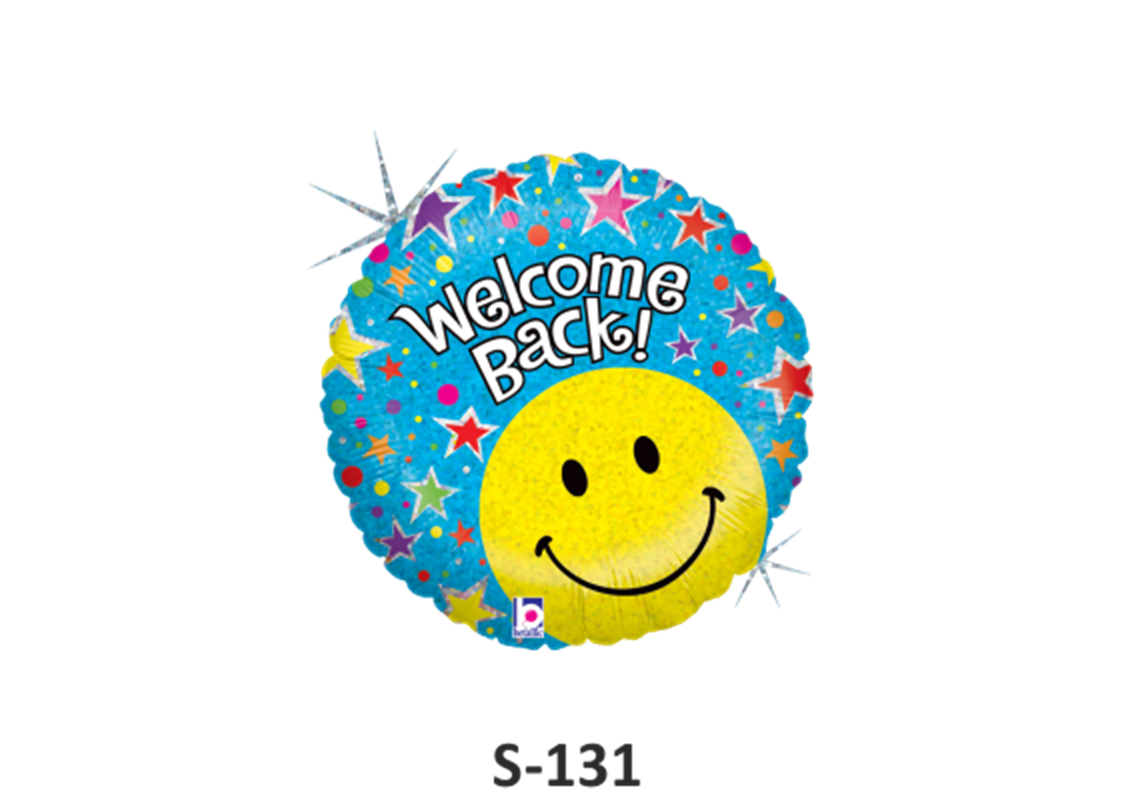 Folienballons ⌀ 38 cm Welcome back