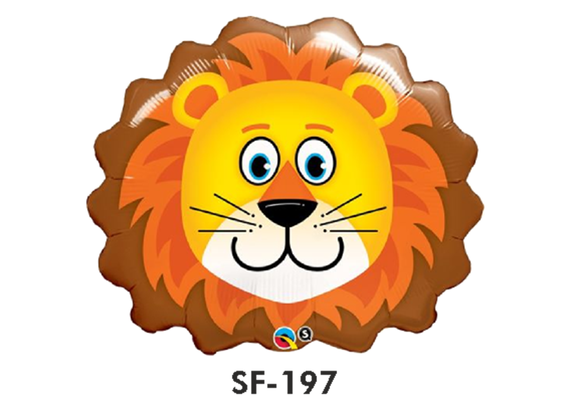 Folienfigur Löwenkopf 74 cm