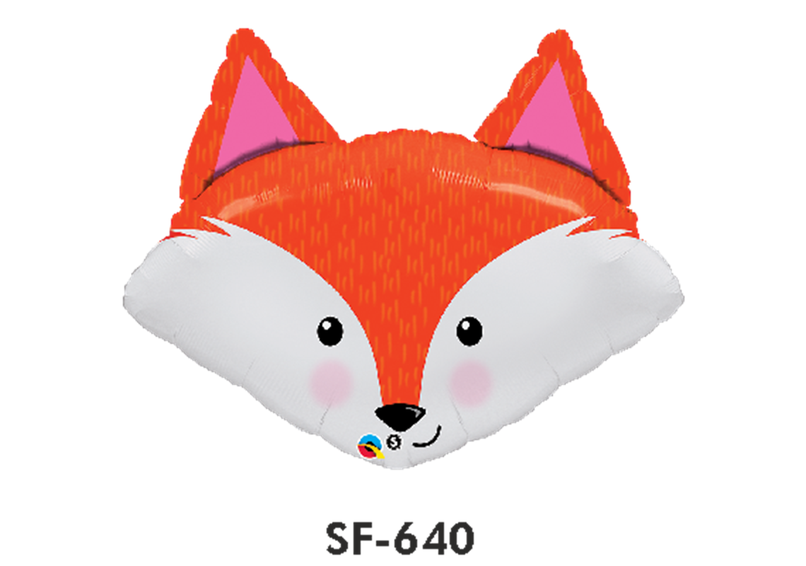 Folienfigur Fuchskopf 84 cm