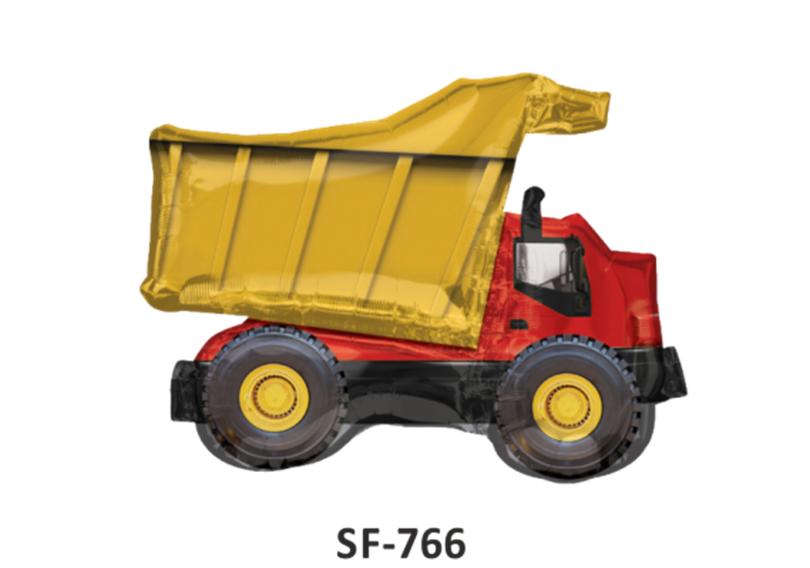 Folienballonfigur Baustellenfahrzeug 81 cm