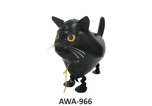 Mini-Walker Schwarze Katze 57 cm lang