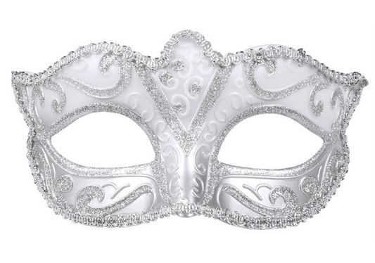 Augenmaske Venice silber