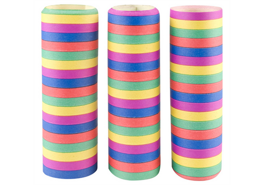 Luftschlangen (5-farbig) 3 Rollen