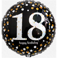 Folienballon Geburtstag / Happy Birthday 18 Ø 38 cm