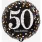Folienballon Geburtstag / Happy Birthday 50 Ø 38 cm