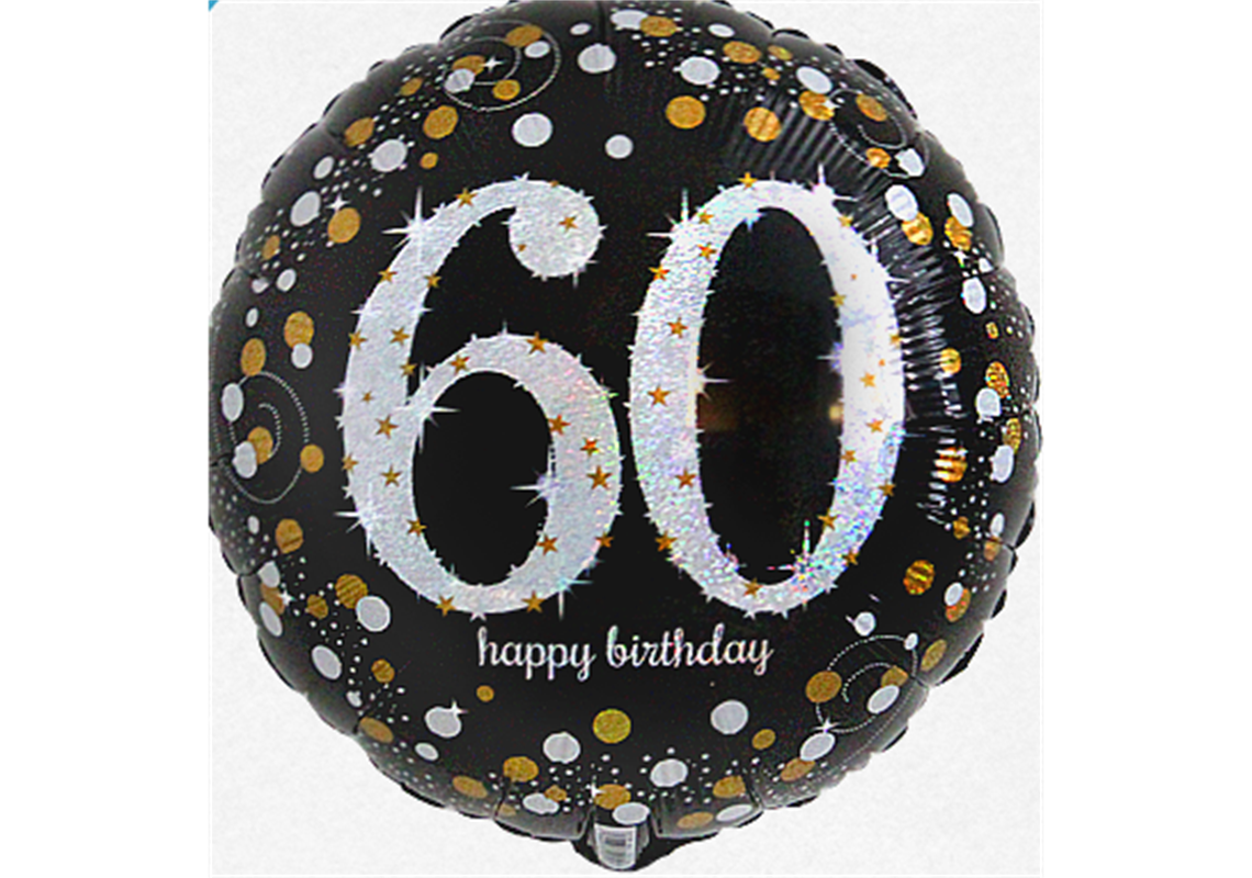 Folienballon Geburtstag / Happy Birthday 60 Ø 38 cm