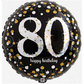 Folienballon Geburtstag / Happy Birthday 80 Ø 38 cm