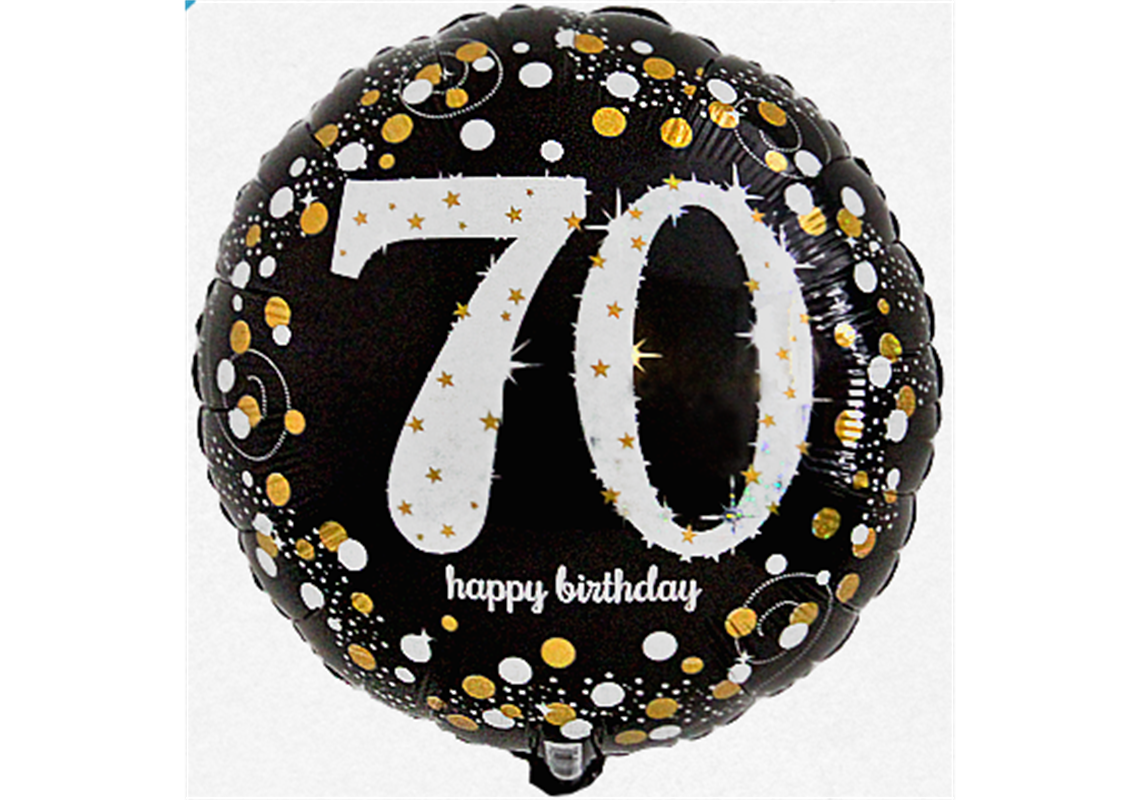 Folienballon Geburtstag / Happy Birthday 70 Ø 38 cm