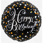 Folienballon Geburtstag / Happy Birthday elegant Ø 38 cm