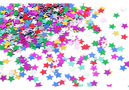 Deko-Konfetti Sterne bunt