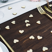 Deko-Konfetti Herzchen Holz