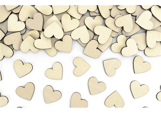 Deko-Konfetti Herzchen Holz