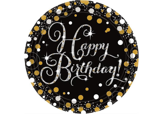 Tellerchen Happy Birthday elegant