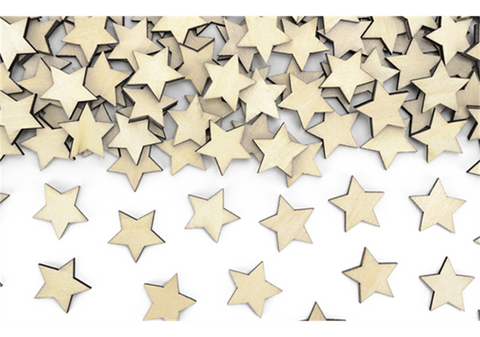 Deko-Konfetti Sternchen Holz