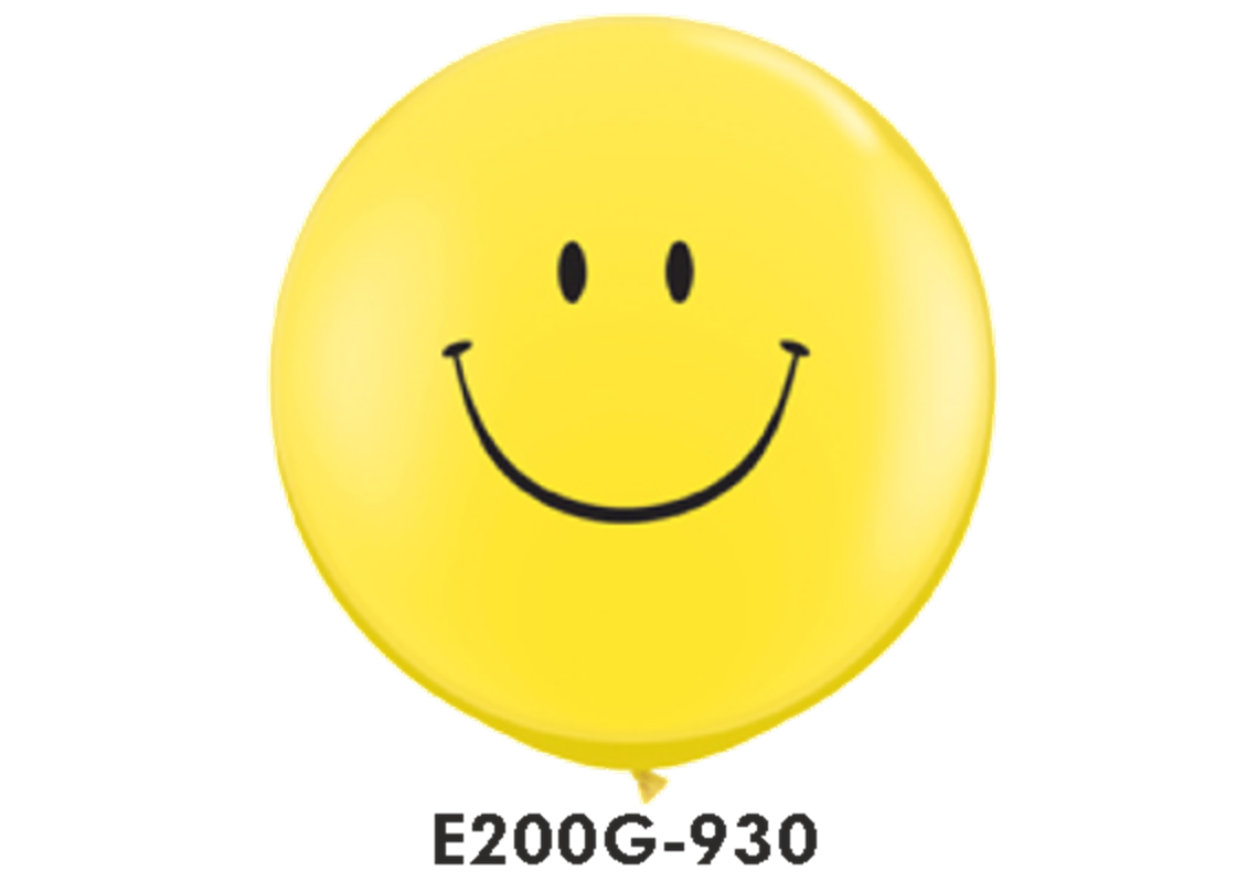 Riesen-Rundballons SMILEY Ø 90 cm