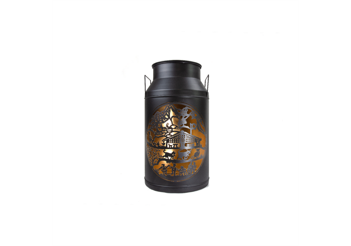 Milchkannen Laterne - LE CHALET LIGNE NOIRE