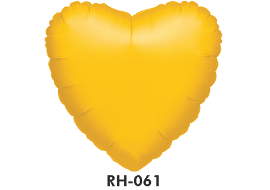 Folienballon uni HERZ GOLD Ø 80 cm