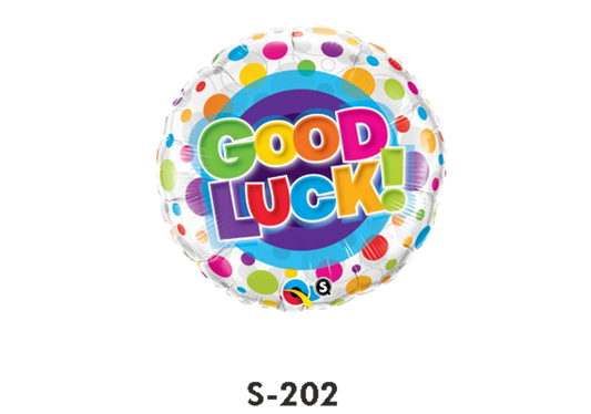 Folienballons Good Luck Buntes Konfetti ⌀ 38 cm