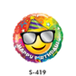 Folienballon Geburtstag / Happy Birthday Party Smiley ⌀ 38 cm