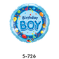 Folienballon Geburtstag / Birthday Boy Blau Ø 38 cm