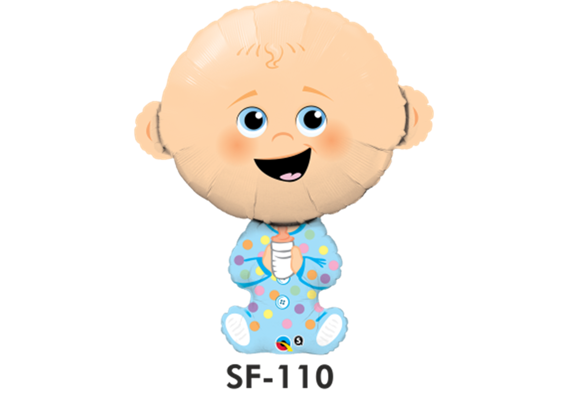 Geburt Folienfigur Baby Boy 97 cm
