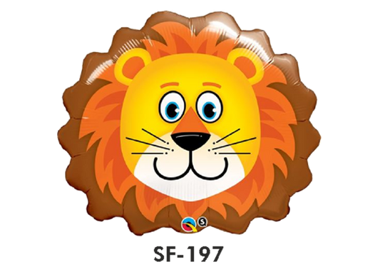 Folienfigur Löwenkopf 74 cm