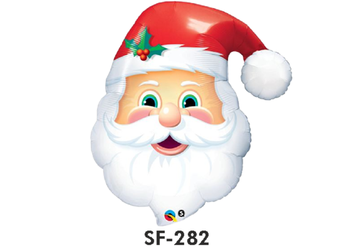 Folienfigur Weihnachtsmann 81 cm