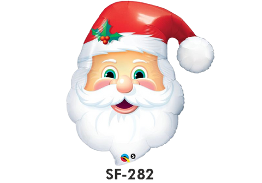 Folienfigur Weihnachtsmann 81 cm