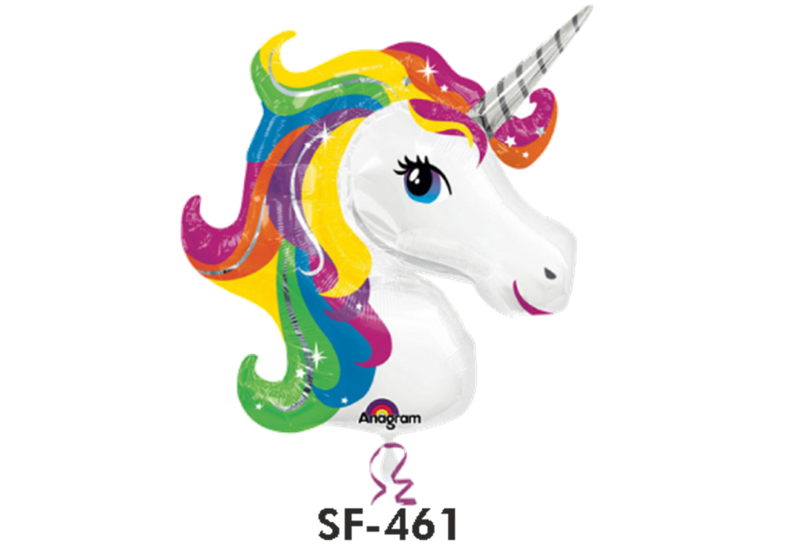 Folienfigur Einhornkkopf 83 cm