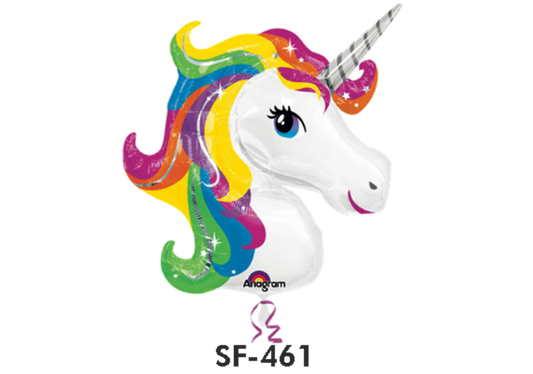 Folienfigur Einhornkkopf 83 cm