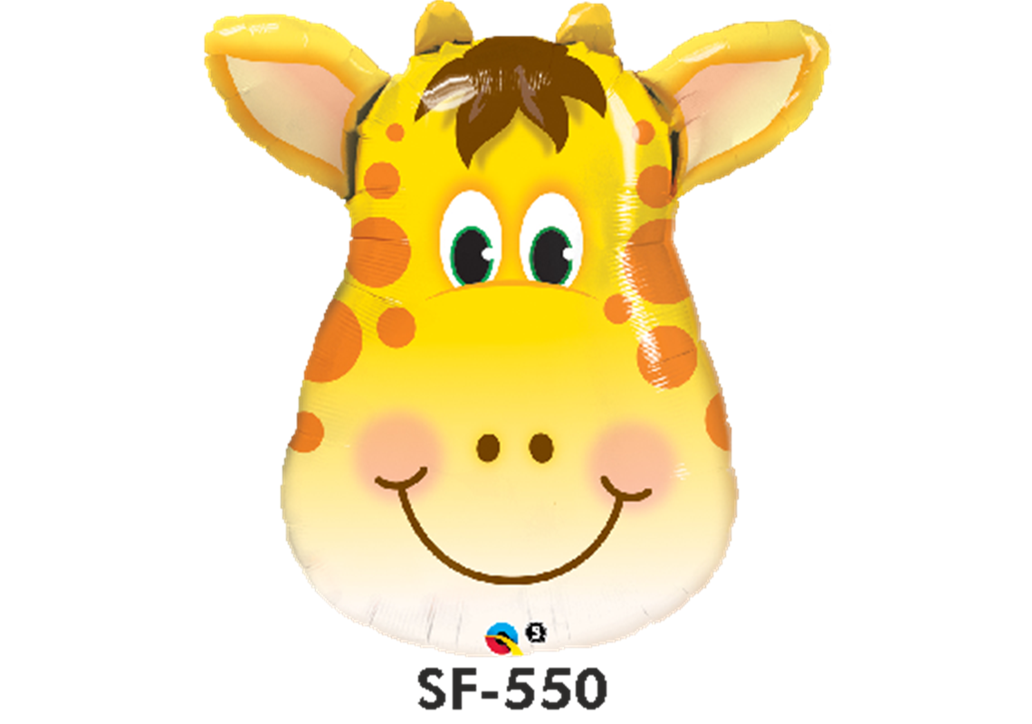 Folienfigur Giraffenkopf 81 cm