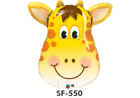 Folienfigur Giraffenkopf 81 cm