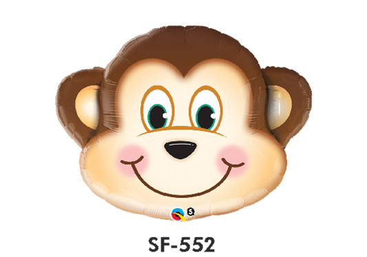 Folienfigur Affenkopf 89 cm