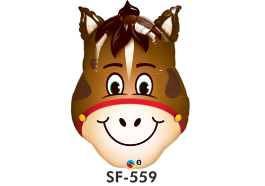 Folienfigur Pferdekopf 89 cm