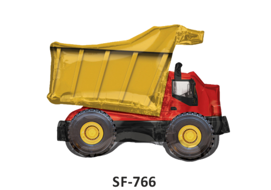 Folienballonfigur Baustellenfahrzeug 81 cm