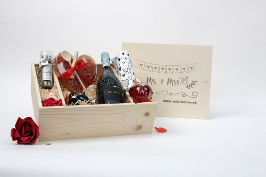 Geschenkbox Mr. & Mrs. / Hochzeit