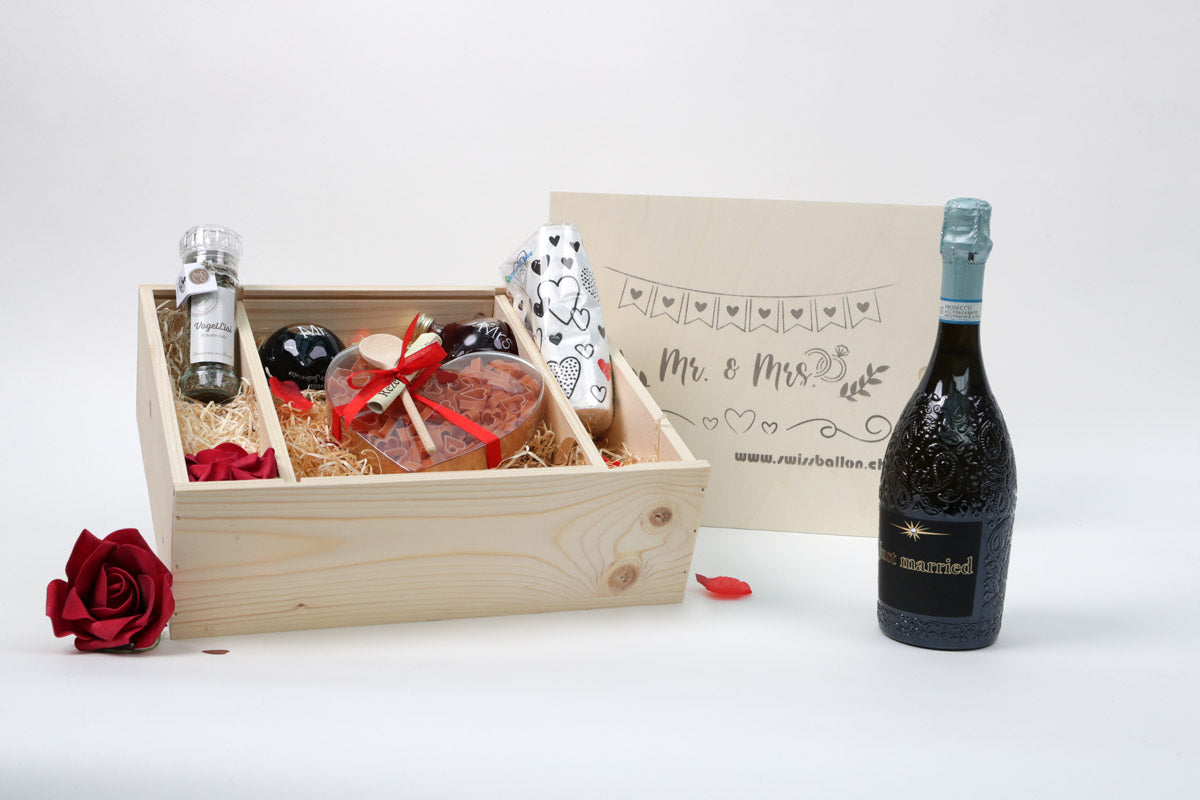 Geschenkbox Mr. & Mrs. / Hochzeit