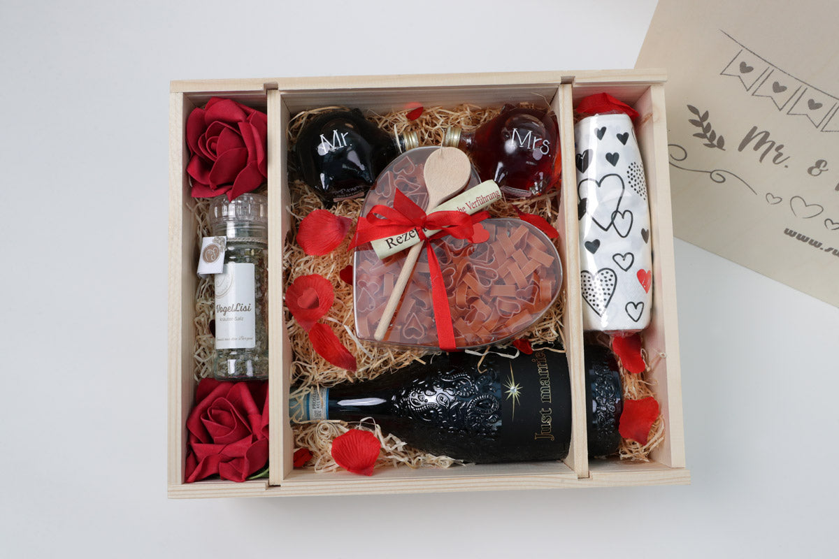 Geschenkbox Mr. & Mrs. / Hochzeit