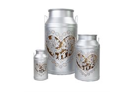 Milchkannen Laterne - LES AMOUREUX SILBER