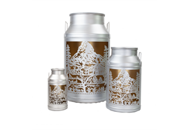 Milchkannen Laterne - ZERMATT SILBER